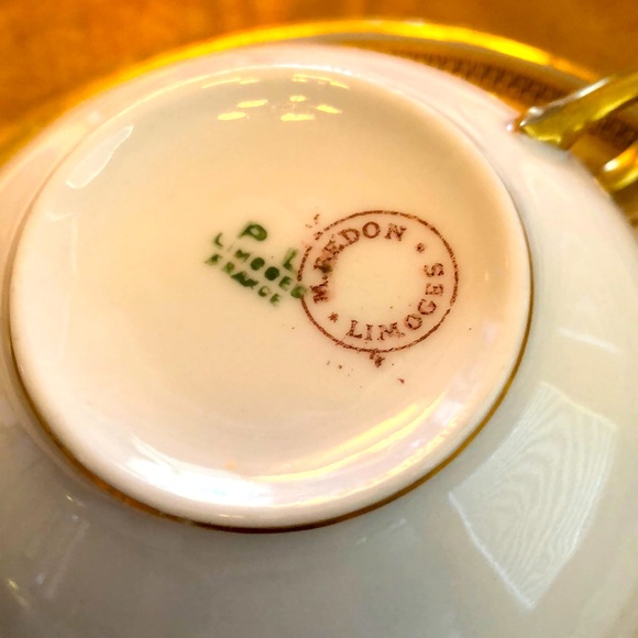EUC- Pristine PL Limoges France, M. Redon Teacup & Saucer - Picture 12 of 13